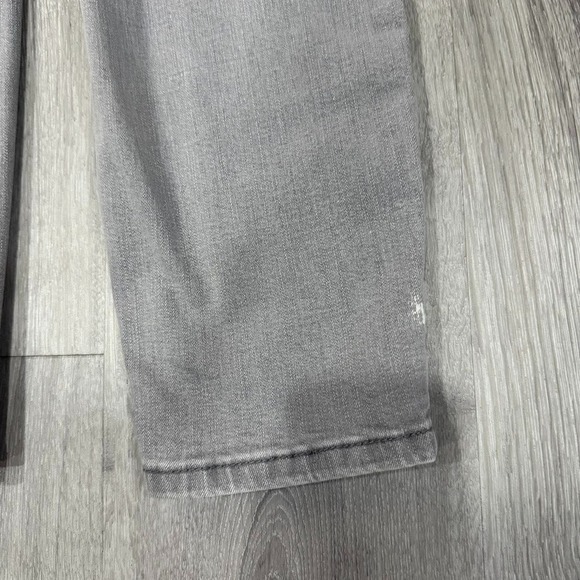 Earl Jean Skinny Ankle Jeans Womens 8 Grey Stretch Embroidered Printed Leg Denim - Picture 8 of 8